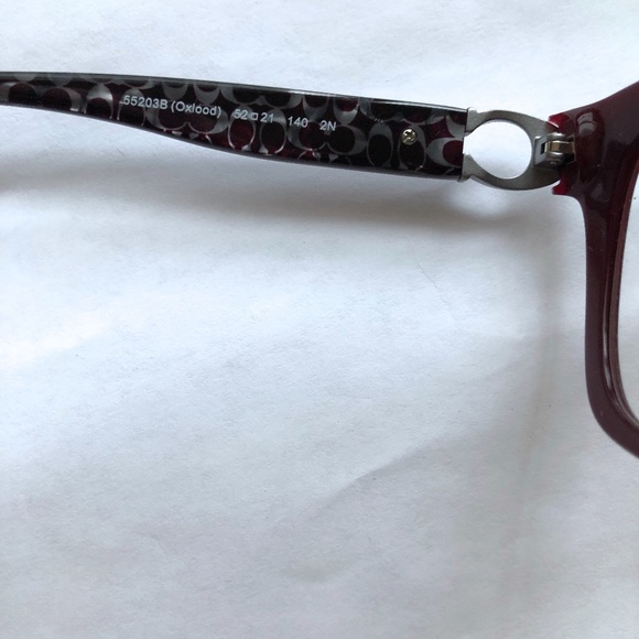 Coach HC8240 eyeglasses frames burgundy large lens - Picture 5 of 7